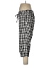 Per Se Checkered-gingham Black Casual Pants Size L - photo 5