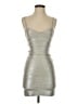 Herve Leger Metallic Silver Cocktail Dress Size XS - photo 1