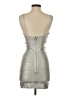 Herve Leger Metallic Silver Cocktail Dress Size XS - photo 2