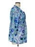 Fashion Bug 100% Polyester Blue 3/4 Sleeve Blouse Size L - photo 4