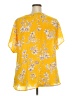 West Kei 100% Polyester Yellow Short Sleeve Blouse Size XXL - photo 2