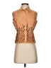 ICE Orange Sleeveless Button-Down Shirt Size S - photo 1