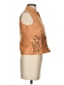 ICE Orange Sleeveless Button-Down Shirt Size S - photo 4