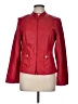 A LINE ANNE KLEIN 100% Leather Red Leather Jacket Size M - photo 1