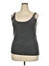 Neiman Marcus 100% Cashmere Gray Tank Top Size 2X - photo 1