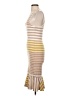 Bebe Stripes Tan Casual Dress Size S - photo 5