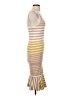Bebe Stripes Tan Casual Dress Size S - photo 4