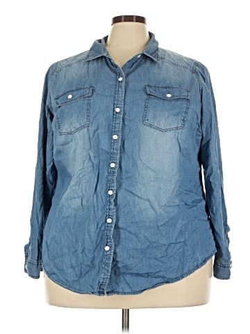 Torrid Long Sleeve Button-Down Shirt (view 1)