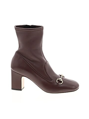 Gucci Leather Horsebit Ankle Boots (view 1)