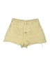 Pull&Bear Yellow Denim Shorts Size 6 - photo 1