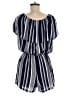 Mimi Chica 100% Polyester Stripes Blue Romper Size M - photo 2
