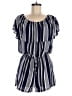Mimi Chica 100% Polyester Stripes Blue Romper Size M - photo 1