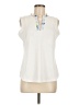 Pebble Beach 100% Polyester Ivory Sleeveless Blouse Size M - photo 1
