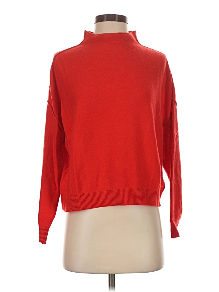 Pre-owned Pilcro Cashmere Pullover Sweater In Red