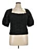 Gap 100% Cotton Black Short Sleeve Blouse Size XL - photo 1