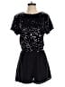 Ellison 100% Polyester Stars Black Romper Size S - photo 1