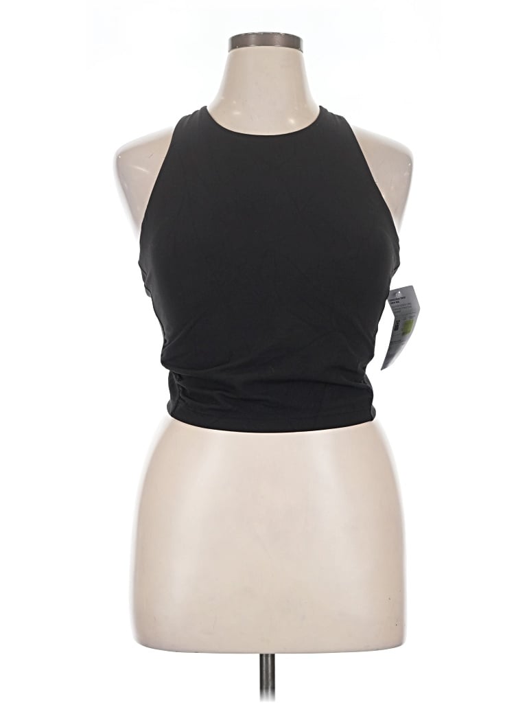 Athleta Tank Top Black Halter Neckline Tops