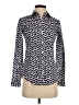 C. Wonder 100% Cotton Chevron-herringbone Blue Long Sleeve Blouse Size XXS - photo 1