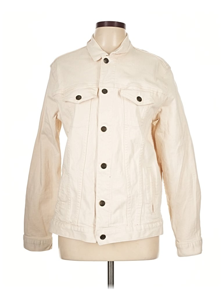 Pre-owned Marine Layer Jacket In Ivory