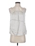 J.Crew 100% Silk Silver Sleeveless Silk Top Size 4 (petite) - photo 1
