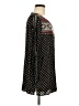 THML 100% Rayon Graphic Black Long Sleeve Blouse Size M - photo 4