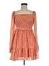1.State 100% Polyester Orange Casual Dress Size M - photo 1