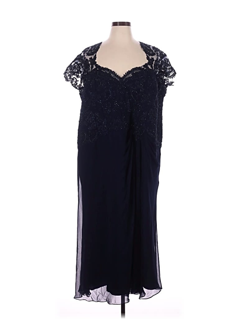 Pre-owned Montage By Mon Cheri Cocktail Dress In Blue