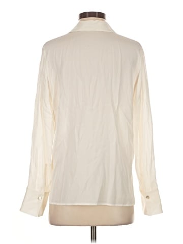 Vince. Long Sleeve Silk Top (view 2)
