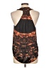 Burning Torch 100% Silk Orange Sleeveless Silk Top Size L - photo 2