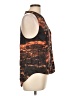 Burning Torch 100% Silk Orange Sleeveless Silk Top Size L - photo 4