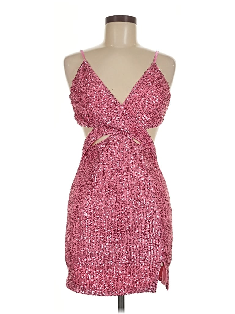 Pre-owned Hello Molly Cocktail Dress In Pink