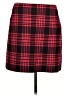 Esprit 100% Polyurethane Plaid Red Casual Skirt Size 10 - photo 1