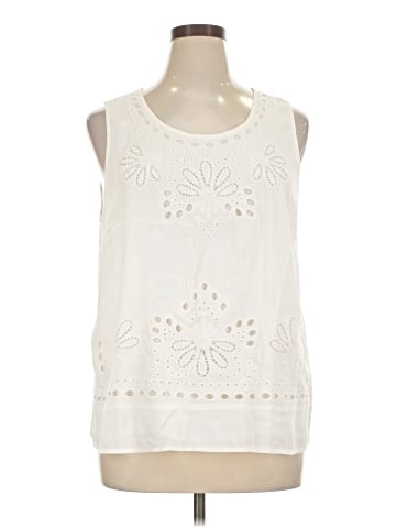 Skies Are Blue Sleeveless Blouse (view 1)