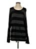 Kensie Stripes Black Pullover Sweater Size S - photo 1