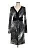 BCBGMAXAZRIA Chevron-herringbone Black Cocktail Dress Size L - photo 1