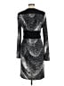 BCBGMAXAZRIA Chevron-herringbone Black Cocktail Dress Size L - photo 2