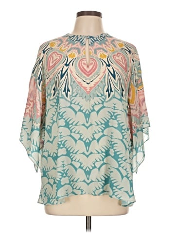 ETRO Short Sleeve Silk Top (view 1)