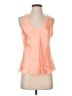 J.Crew 100% Acetate Orange Sleeveless Blouse Size S - photo 1