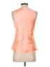 J.Crew 100% Acetate Orange Sleeveless Blouse Size S - photo 2