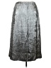 Old Navy 100% Polyester Metallic Silver Formal Skirt Size XL - photo 2