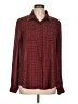 Le Lis 100% Polyester Polka Dots Burgundy Long Sleeve Blouse Size L - photo 1