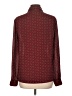 Le Lis 100% Polyester Polka Dots Burgundy Long Sleeve Blouse Size L - photo 2