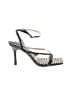 Coach 100% Leather Houndstooth Gray Sandals Size 9 - photo 1