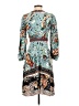 Akemi + Kin 100% Rayon Paisley Floral Blue Teal Kimono Size 2 - photo 2