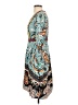 Akemi + Kin 100% Rayon Paisley Floral Blue Teal Kimono Size 2 - photo 5