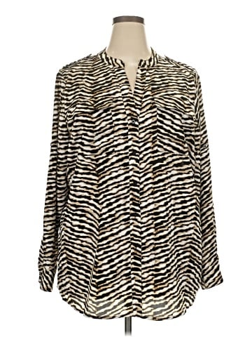 Calvin Klein Long Sleeve Blouse (view 1)