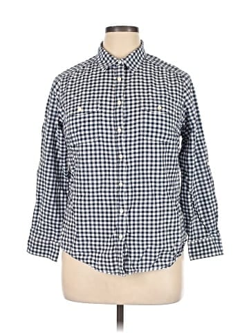 St. John's Bay 3/4 Sleeve Button-Down Shirt (view 1)