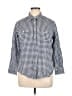 St. John's Bay Checkered-gingham Blue 3/4 Sleeve Button-Down Shirt Size 0X - photo 1