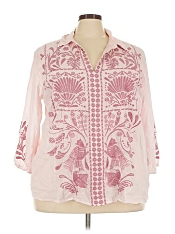 Johnny Was 3/4 Sleeve Blouse (view 1)