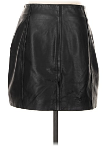 Reiss Faux Leather Skirt (view 2)